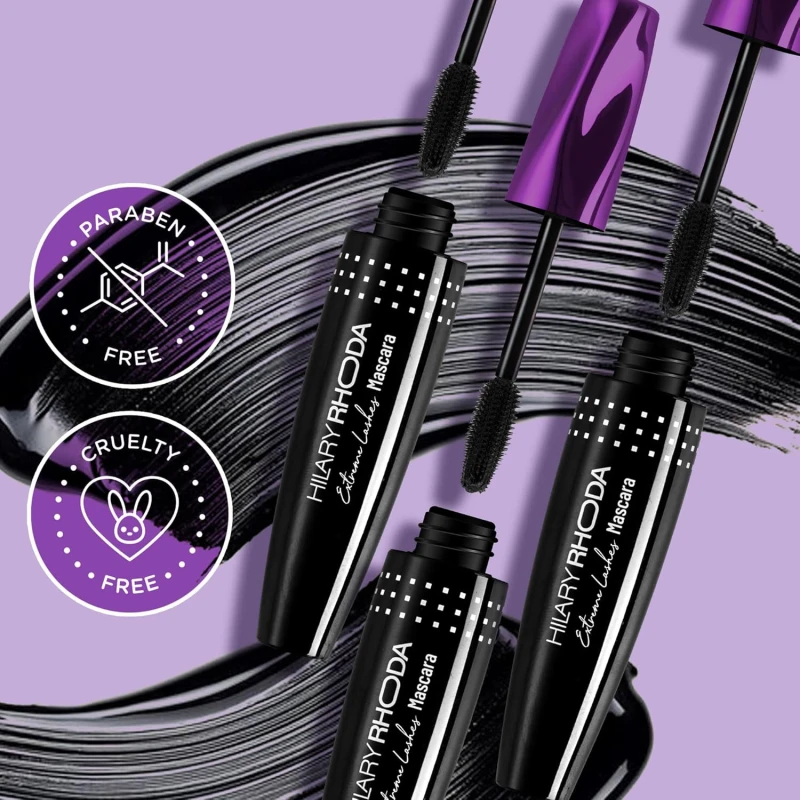 Hilary Rhoda Extreme Lashes Black Mascara | Volumizing & Lengthening | Waterproof & Long Lasting | Clump-free Formula | Quick Dry | Smudge-Proof & Non-sticky | 12ml thumbnail 6